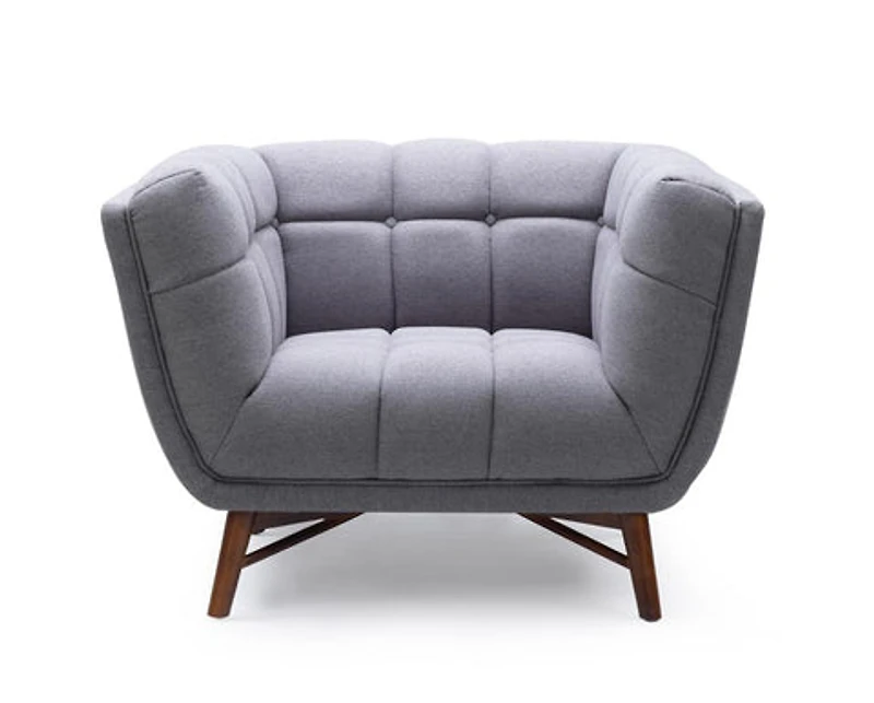 Kitsilano Kitsilano Accent Chair - Grey Fabric - Greater Vancouver Furniture