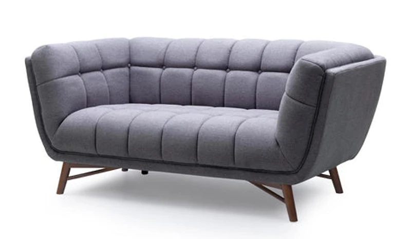 Kitsilano Loveseat - Grey Fabric | Couches- Accents@Home