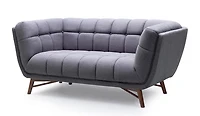 Kitsilano Loveseat - Grey Fabric | Couches- Accents@Home