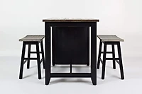 Madison County 3pc Counter Height Set