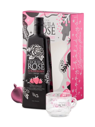 Tequila Rose Strawberry Cream Gift Pack with Glass