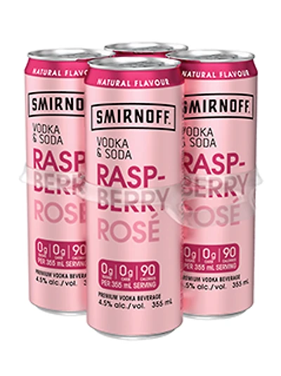 Smirnoff Vodka & Soda Raspberry Rose