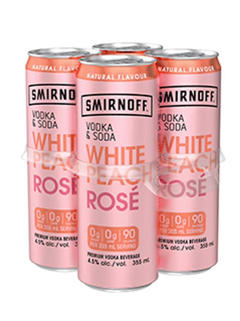 Smirnoff Vodka & Soda White Peach Rose