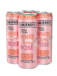 Smirnoff Vodka & Soda White Peach Rose