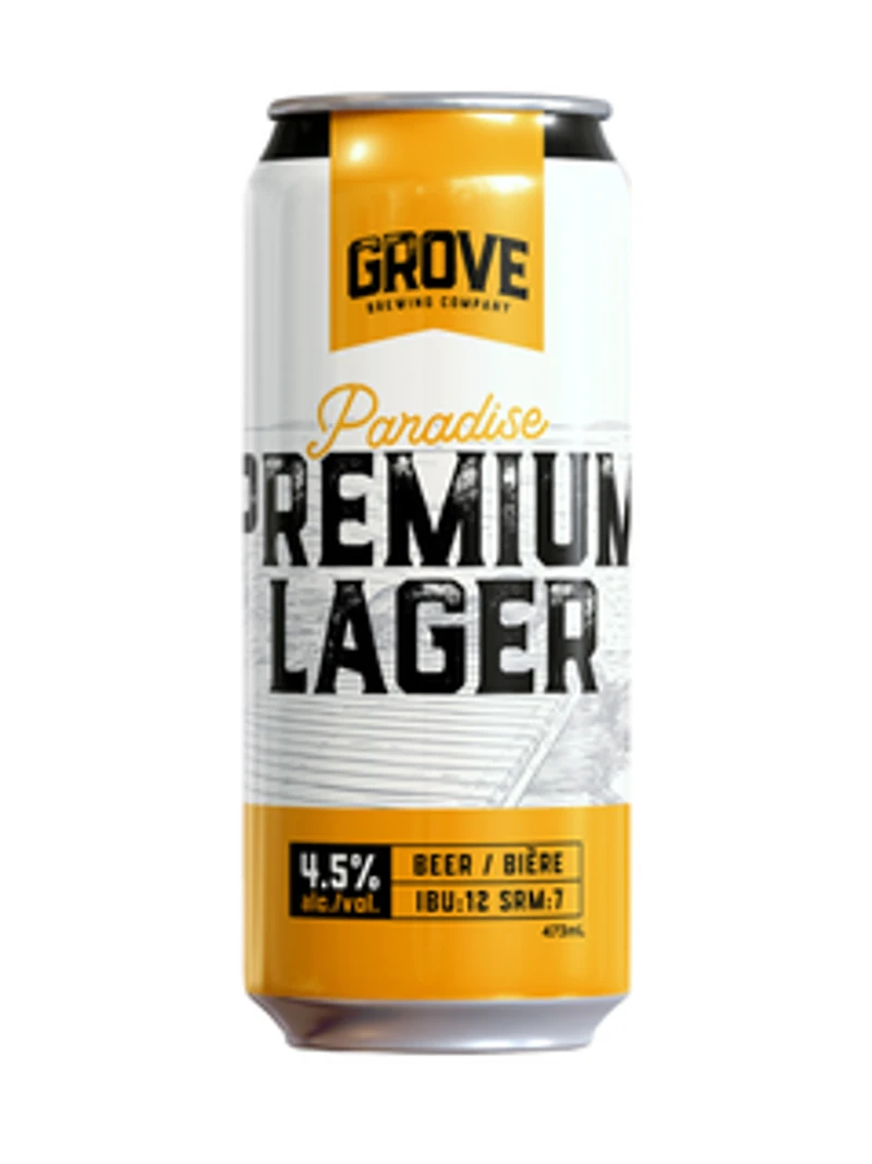 The Grove Brewing Corporation Paradise Lager