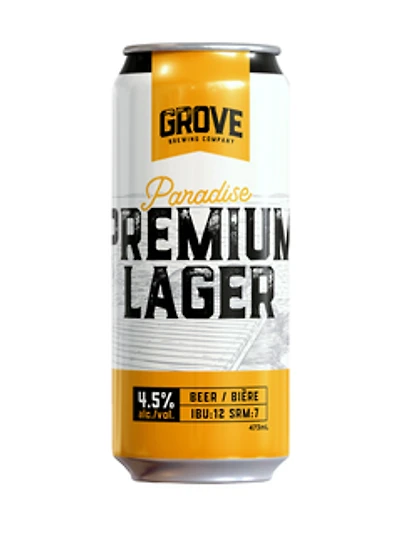 The Grove Brewing Corporation Paradise Lager