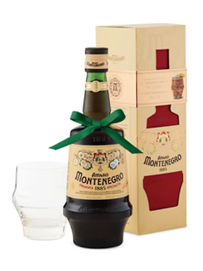 Amaro Montenegro Gift Pack with Icon Glass
