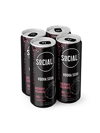 Social Lite Berry Guava Vodka Soda