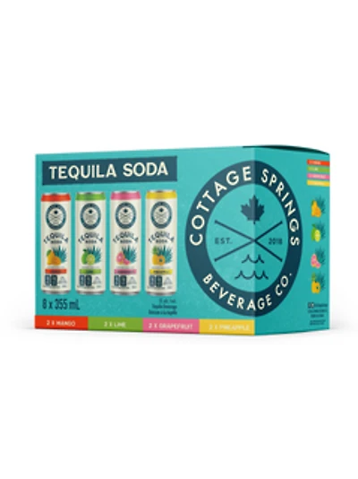 Cottage Springs Tequila Soda Mixed 8 Pack