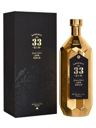 Laneway No. 33 Gin 24k Gold Bottle Limited Edition