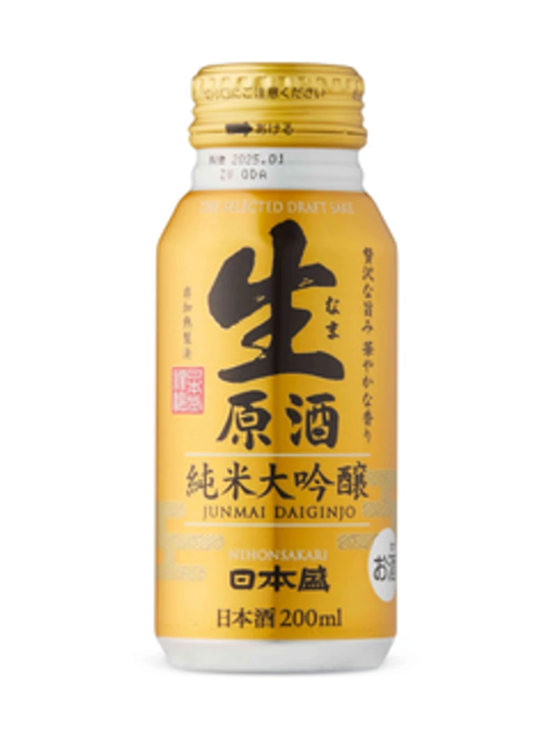 NihonSakari Nama Genshu Daiginjo Gold Sake