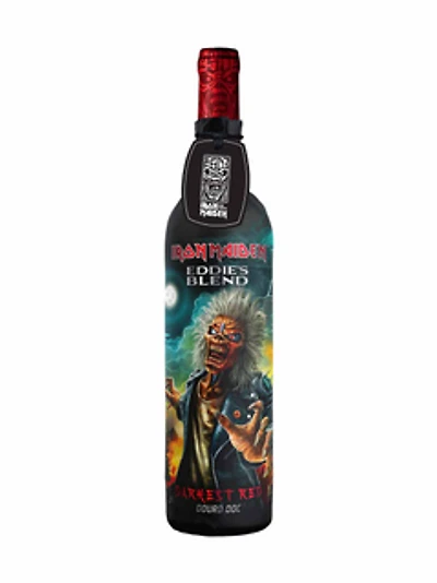 Iron Maiden Eddie's Blend Darkest Red Wine Art #2