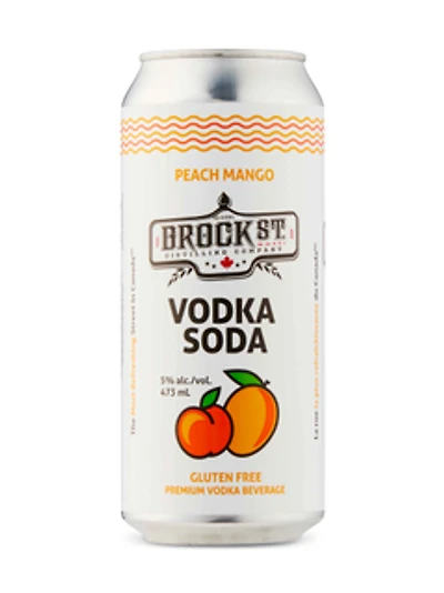 BROCK STREET PEACH MANGO VODKA SODA 473ML