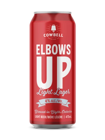 Cowbell Brewing Co. Elbows Up Light Lager