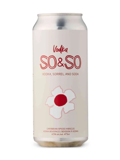 Vodka So&So (Vodka Sorrel and Soda)