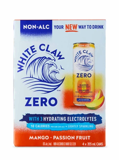 White Claw Zero Proof Mango Passion Fruit - 4pk