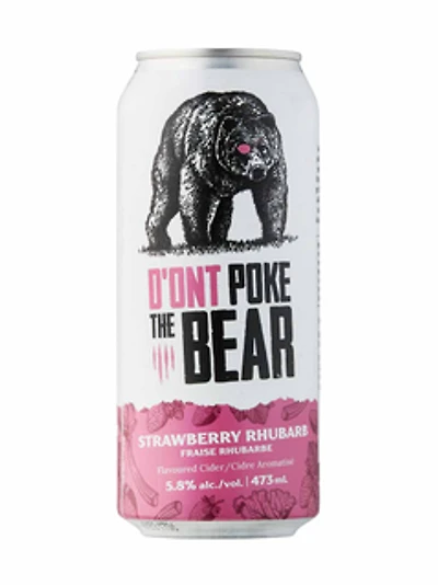 D'Ont Poke The Bear Strawberry Rhubarb Cider