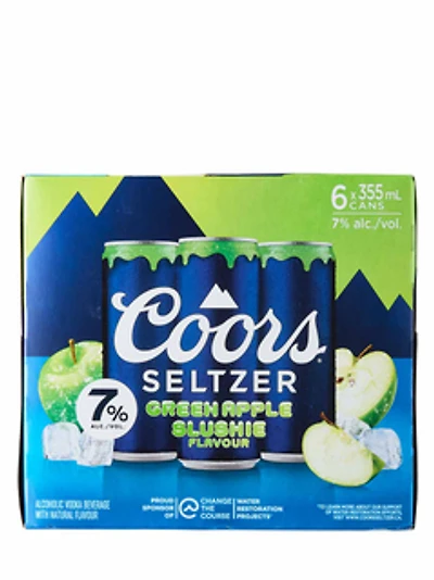 Coors Seltzer Slushie Green Apple