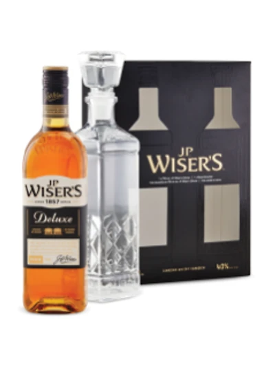 Wiser's Deluxe Whisky With Decanter Gift Pack