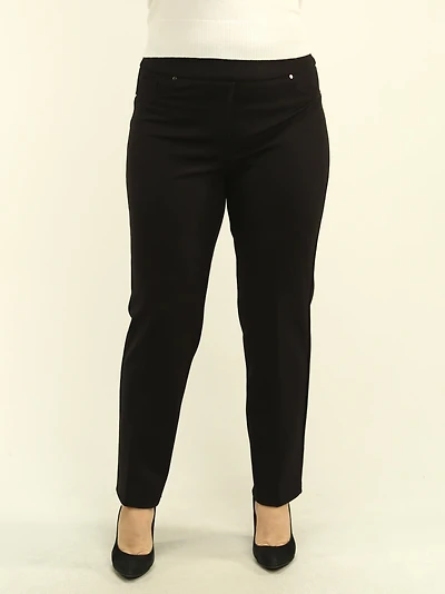 Rivet Detail Pull-On Petite Pants
