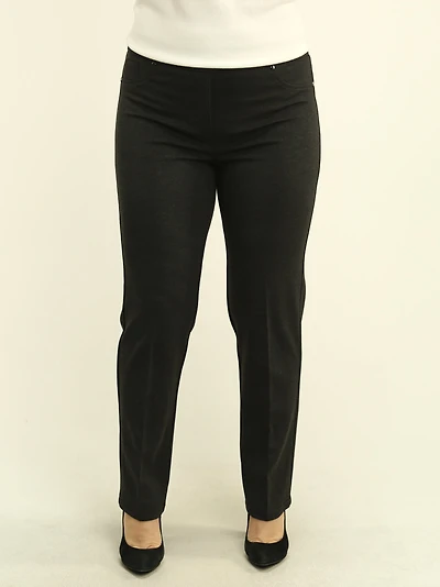 Rivet Detail Pull-On Petite Pants