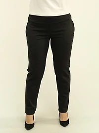 Solid Pull-On Petite Pants