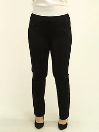 Pull-On Rhinestone Side Pants