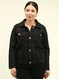 Plaid Pattern Short Coat