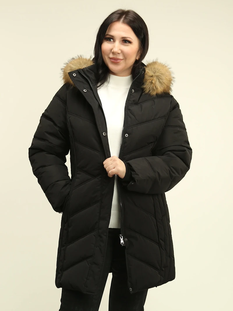 Stand Collar Quilted Coat
