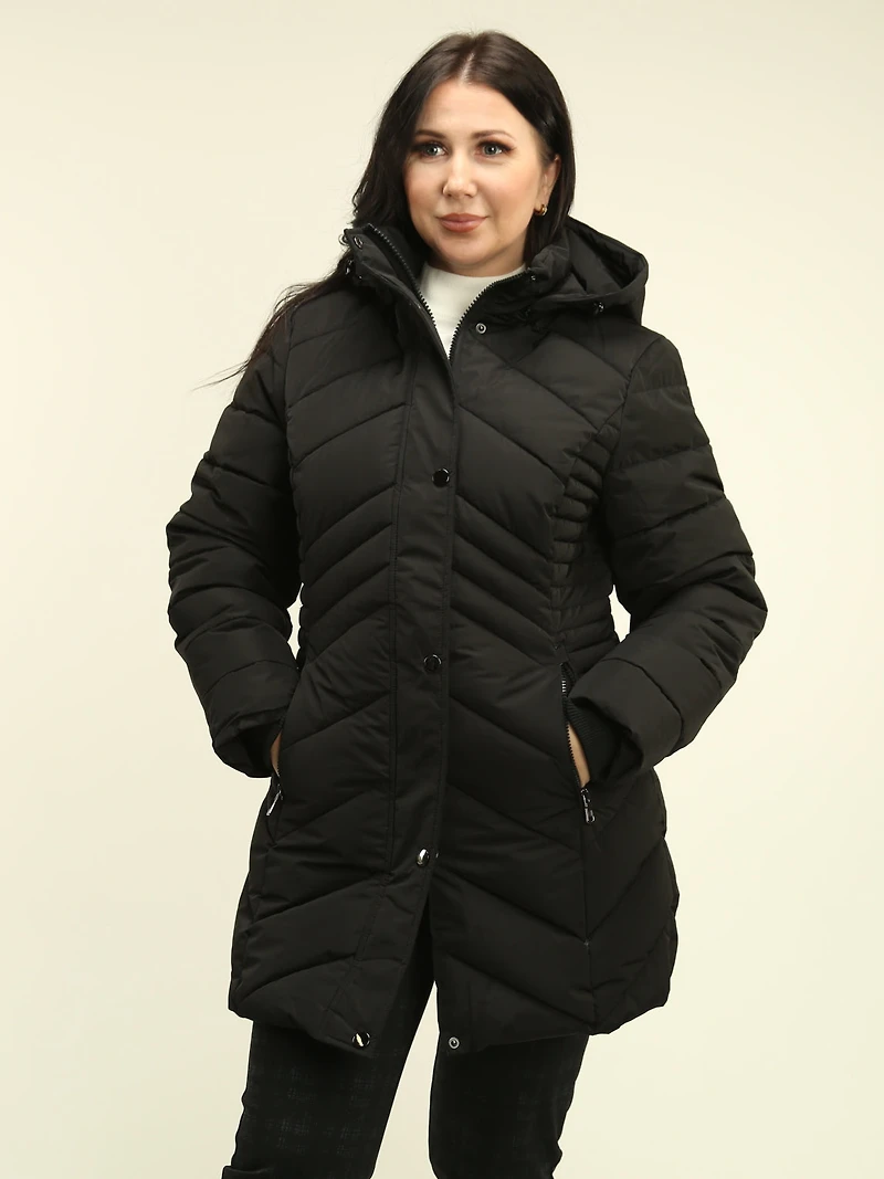 Faux Fur Hooded Coat