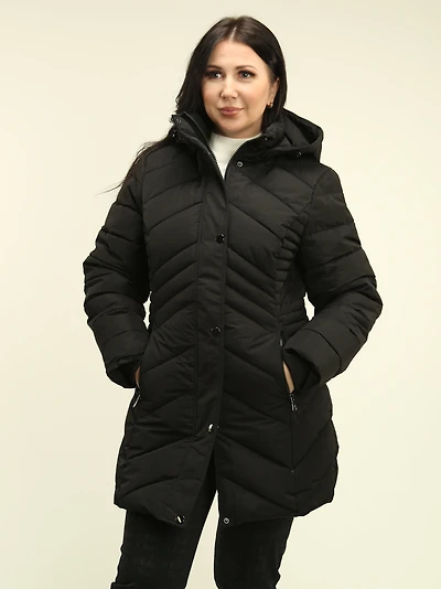 Faux Fur Hooded Coat