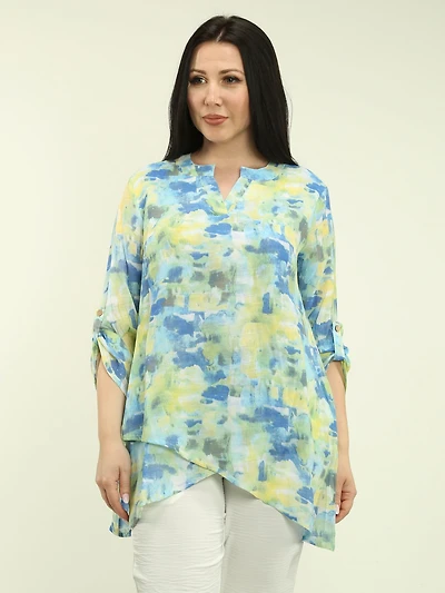Tulip Hem Layered Blouse