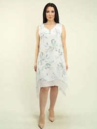 V-Neck Floral Dress