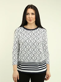 Geometric Print Top