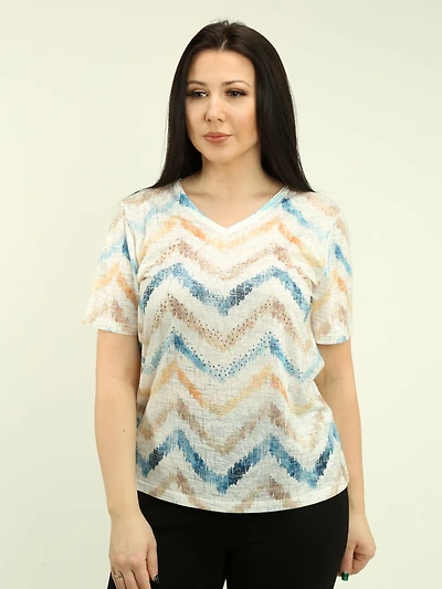 V-Neck Rhinestone Top