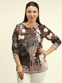 Abstract Splash Print Top