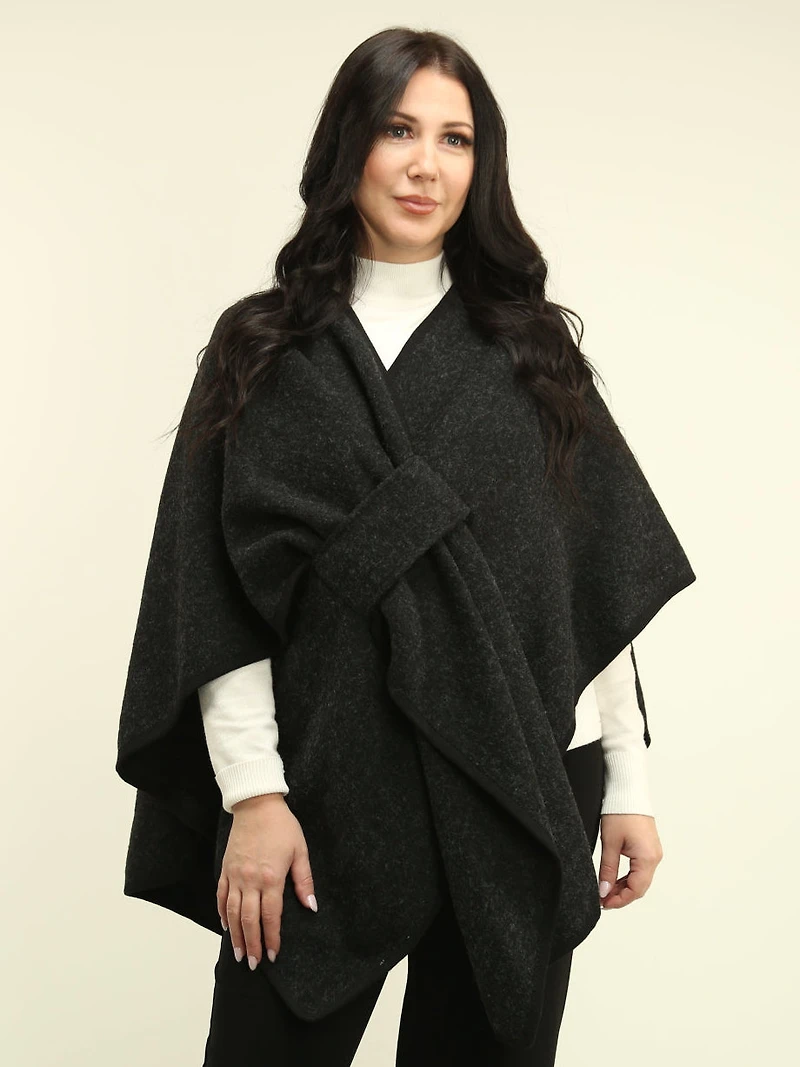Tie Insert Cape Shawl