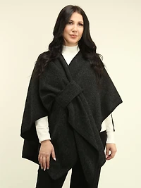 Tie Insert Cape Shawl