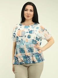 Batwing Chiffon Bubble Top