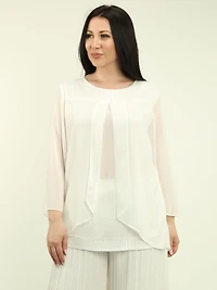 Chiffon Sequin Blouse