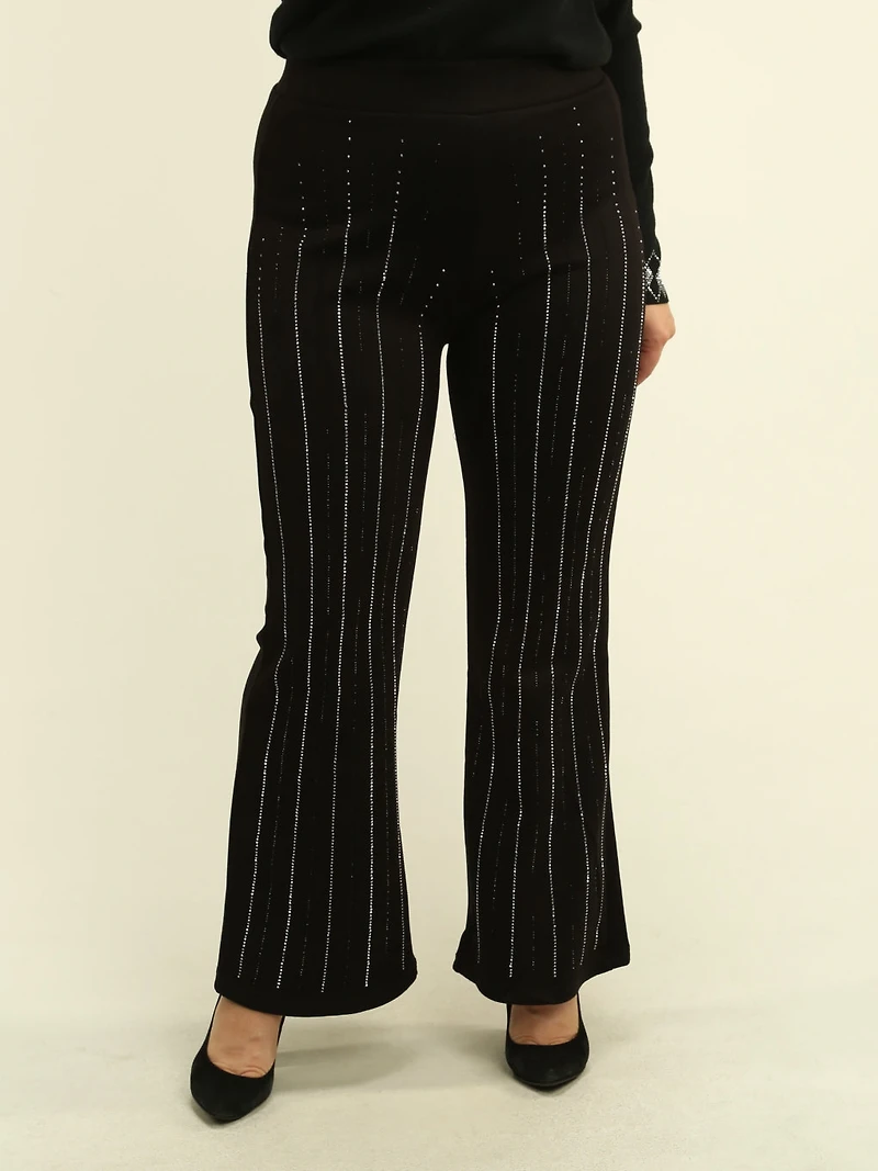 Rhinestone Flare Pants