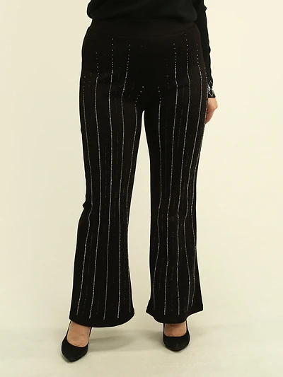 Rhinestone Flare Pants