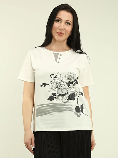 Floral Textured Top