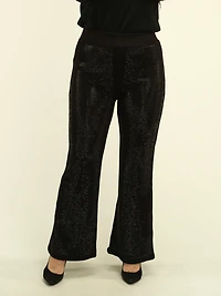 Rhinestone Embellished Flare Pants