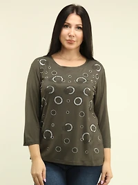 Rhinestone Circle Top