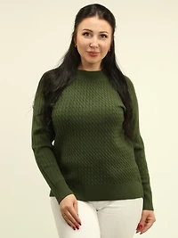Ribbed Cable Knit Sweater