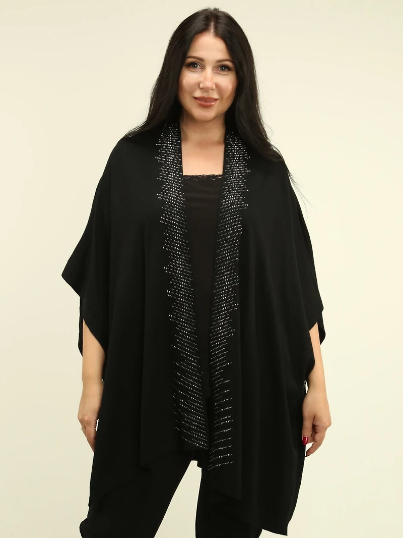 Rhinestone Embellished Cape