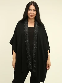 Rhinestone Embellished Cape