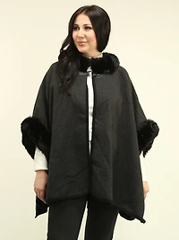 Faux Fur Cape