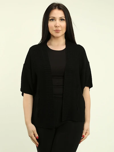 Open Front Knit Cardigan